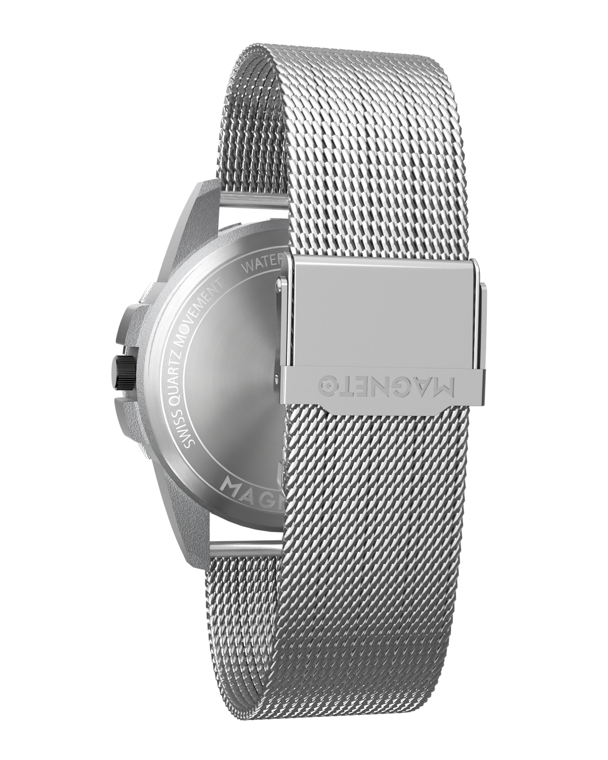 Uranus Silver Magnetzeiger Herren-Armbanduhr