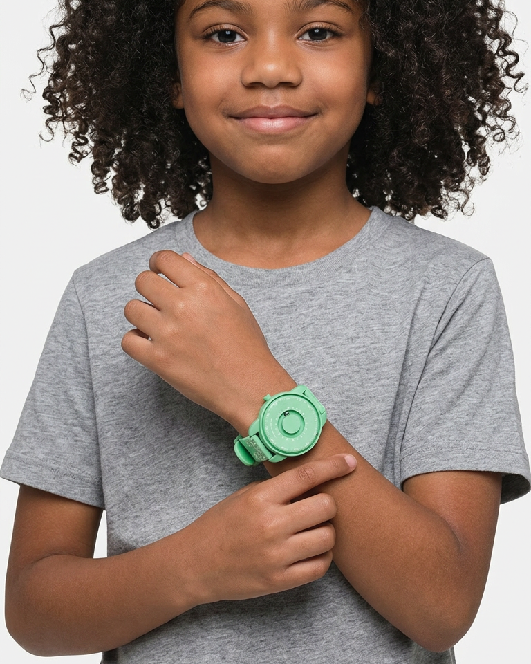 Kinder-Uhr Bubbles Green