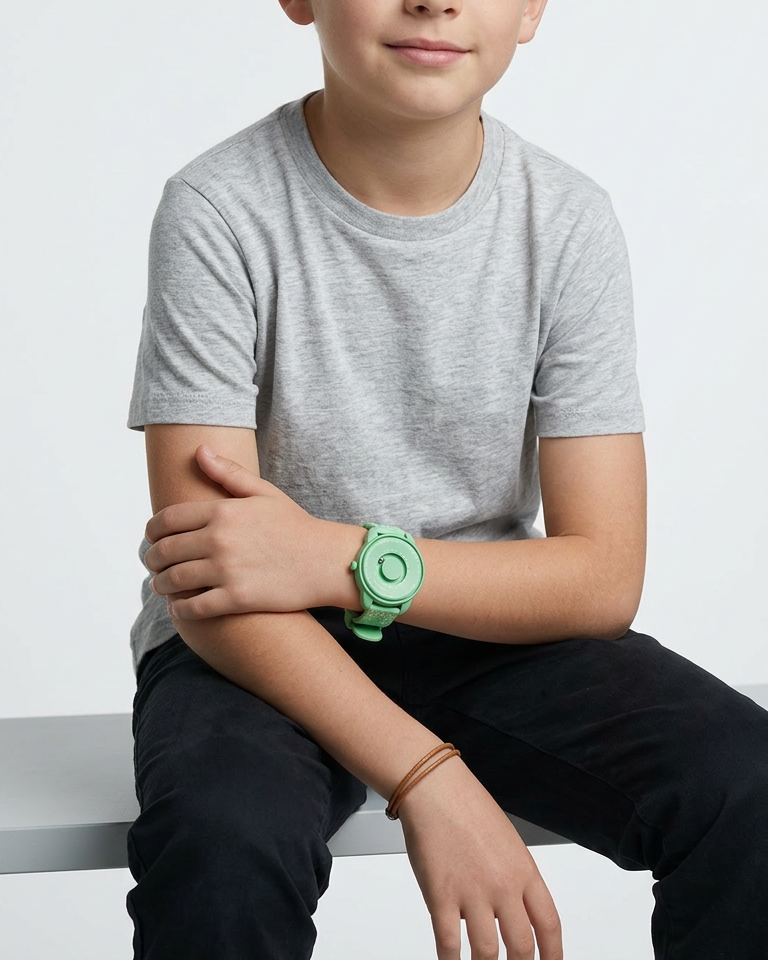 Kinder-Uhr Bubbles Green