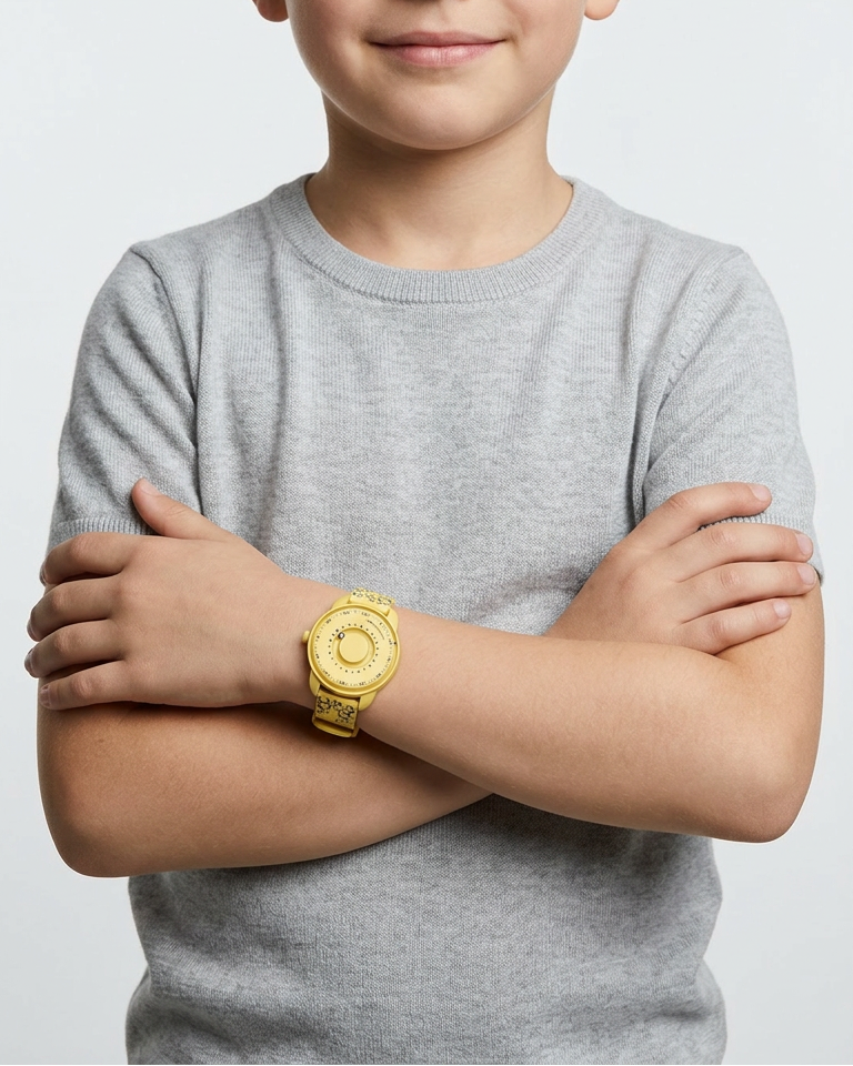 Kinder-Uhr Bubbles Yellow