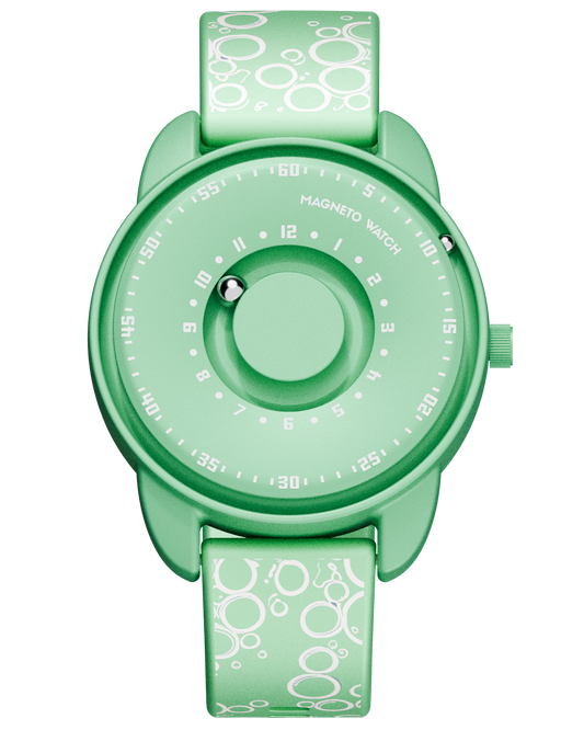 Kinder-Uhr Bubbles Green