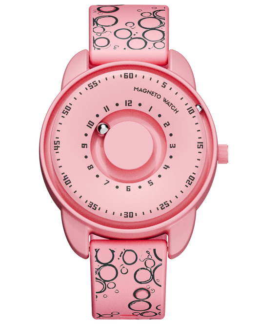 Kinder-Uhr Bubbles Pink