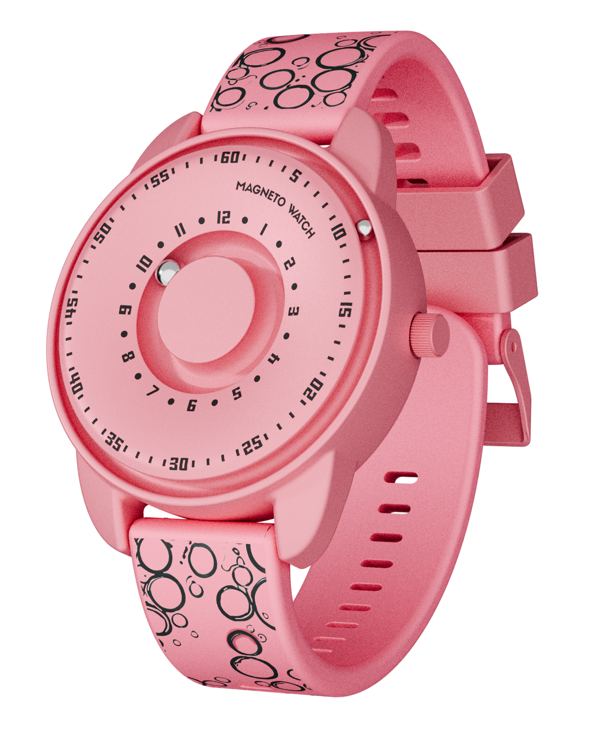 Kinder-Uhr Bubbles Pink